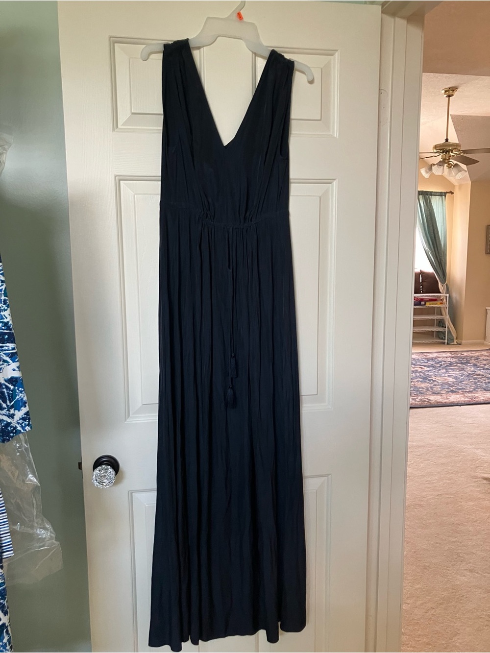 Calypso St. Barth dark navy Sleeveless V-Neck Maxi Dress